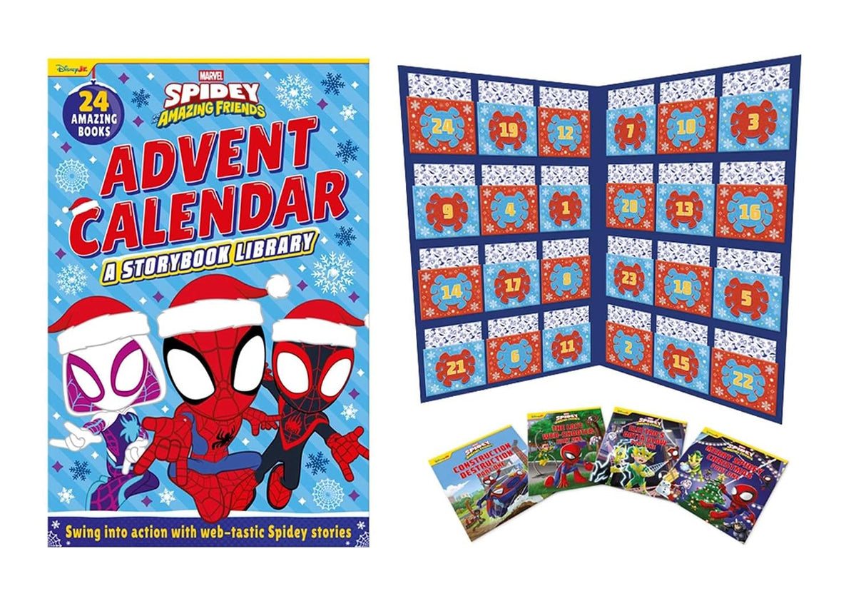 日英美直送 Marvel Spidey and his Amazing Friends: A Storybook Library Advent Calendar 聖誕倒數日曆 兒童款 聖誕快樂特輯 不參與$900免運 滿$900可加$25免運到順豐站/智能櫃 Christmas Advent Calendars 2026