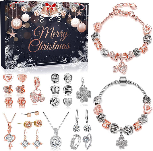 英美直送 Jewelry Necklace Bracelets Making Kit 聖誕倒數日曆 大人款 聖誕快樂特輯 聖誕倒數日曆A 不參與$900免運 滿$900可加$25免運 Christmas Advent Calendars 2025