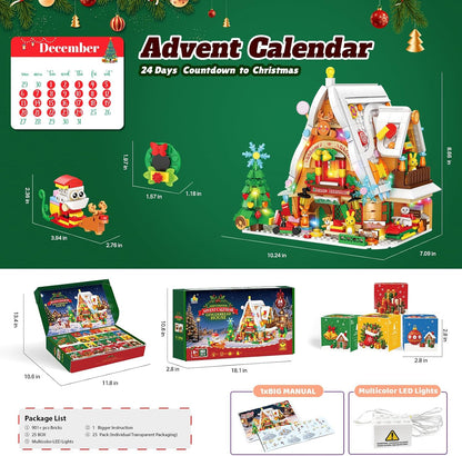 日英美直送 LED Gingerbread House Building Toy Advent Calendar 聖誕倒數日曆 大人款/兒童款 聖誕快樂特輯 不參與$900免運 滿$900可加$25免運到順豐站/智能櫃 Christmas Advent Calendars 2026