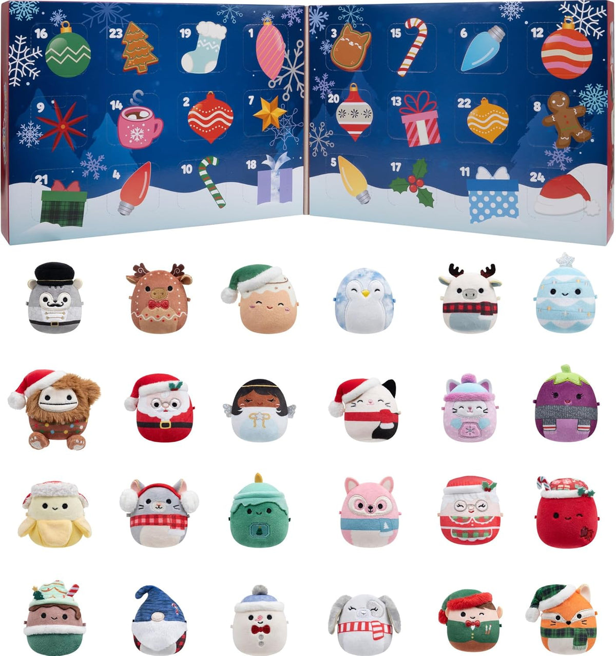 日英美直送 Squishmallows Micromallows Holiday Plush  Advent Calendar 聖誕倒數日曆 大人款/兒童款 聖誕快樂特輯 不參與$900免運 滿$900可加$25免運到順豐站/智能櫃 Christmas Advent Calendars 2026