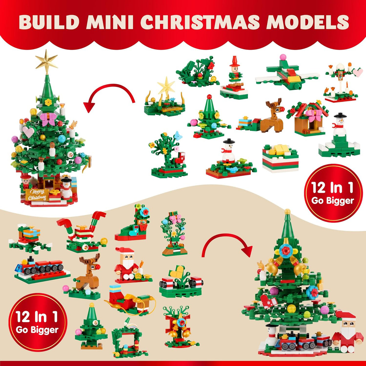 日英美直送 Christmas Tree Building Blocks Toy Set Advent Calendar 聖誕倒數日曆 大人款/兒童款 聖誕快樂特輯 不參與$900免運 滿$900可加$25免運到順豐站/智能櫃 Christmas Advent Calendars 2026