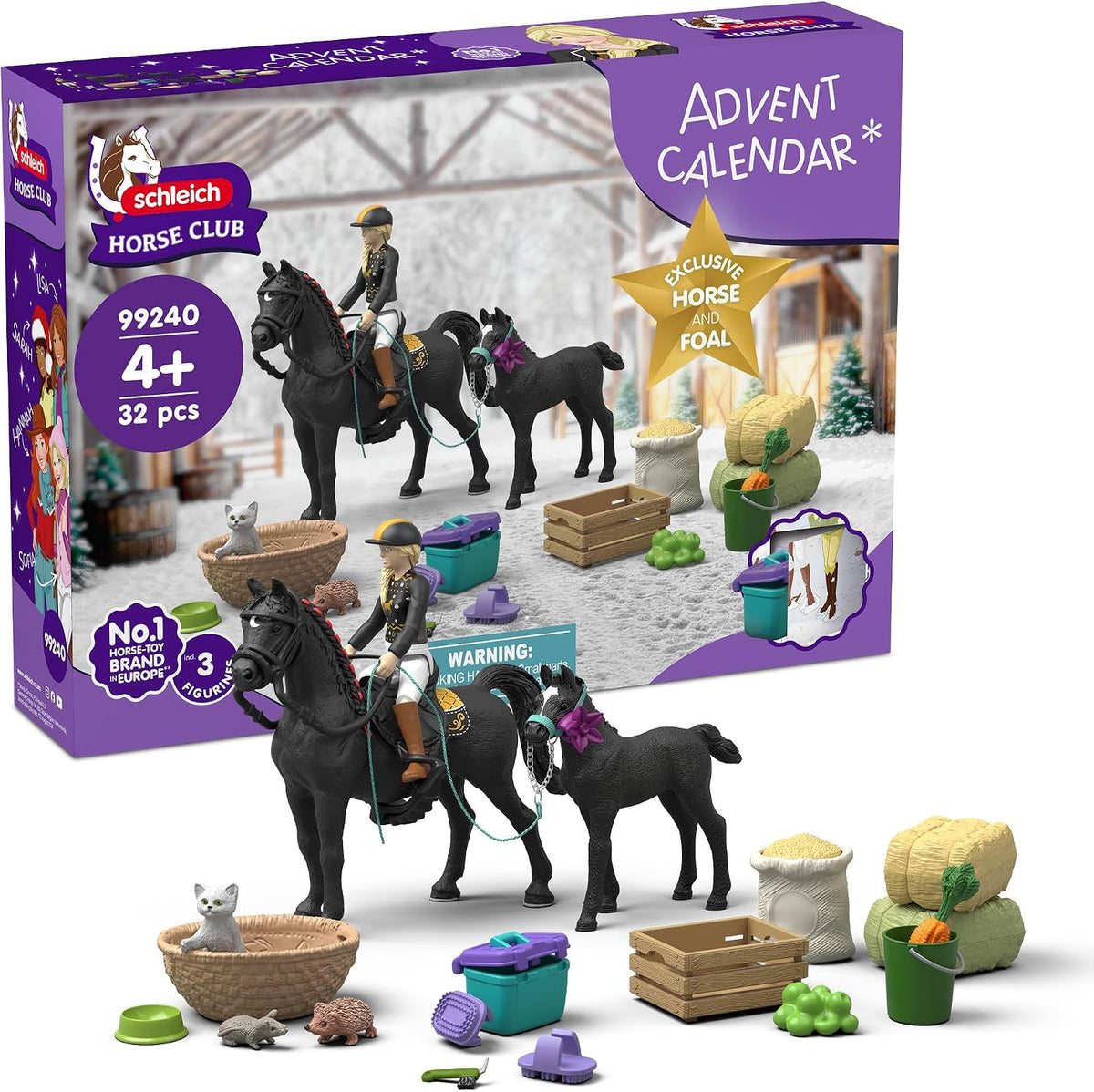 日英美直送 Schleich Horse Club Advent Calendar 聖誕倒數日曆 兒童款 聖誕快樂特輯 不參與$900免運 滿$900可加$25免運到順豐站/智能櫃 Christmas Advent Calendars 2026