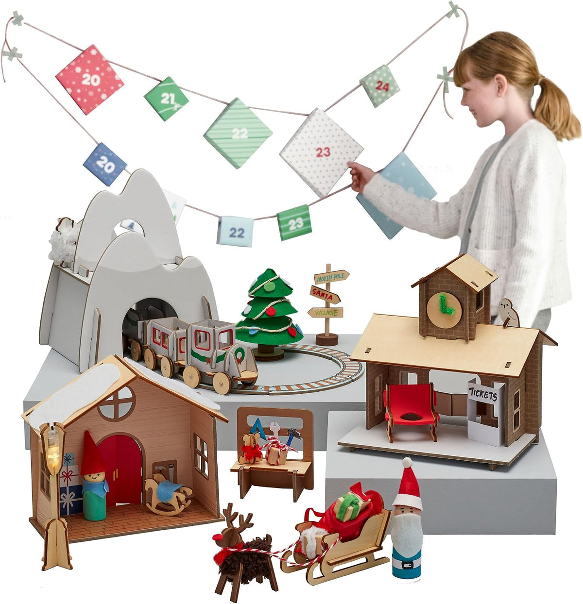 日英美直送 KiwiCo Train Buildable Set Advent Calendar 聖誕倒數日曆 兒童款 聖誕快樂特輯 不參與$900免運 滿$900可加$25免運到順豐站/智能櫃 Christmas Advent Calendars 2026