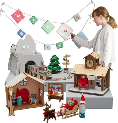 日英美直送 KiwiCo Train Buildable Set Advent Calendar 聖誕倒數日曆 兒童款 聖誕快樂特輯 不參與$900免運 滿$900可加$25免運到順豐站/智能櫃 Christmas Advent Calendars 2026