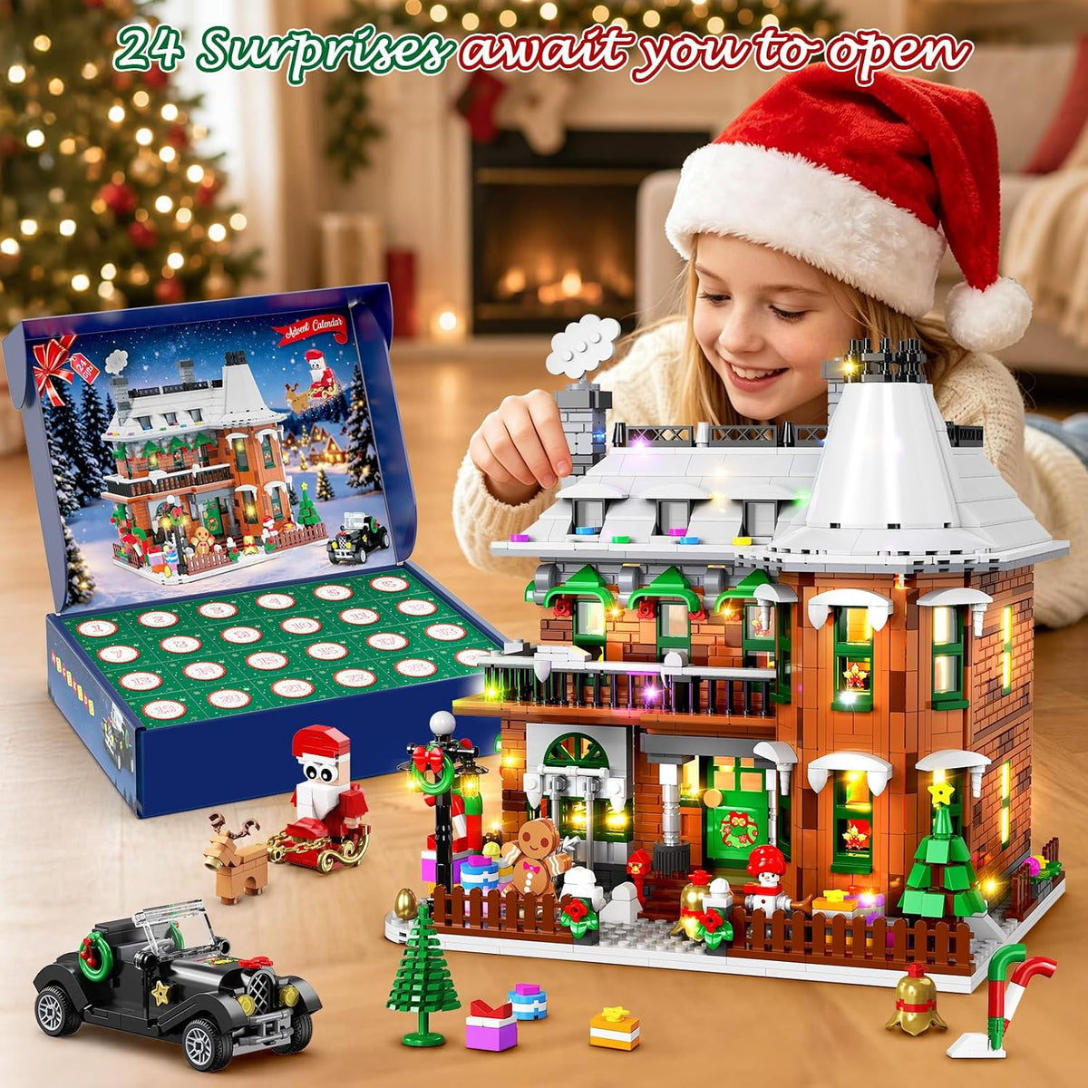 日英美直送 LED Gingerbread House Building Sets Advent Calendar 聖誕倒數日曆 大人款/兒童款 聖誕快樂特輯 不參與$900免運 滿$900可加$25免運到順豐站/智能櫃 Christmas Advent Calendars 2026