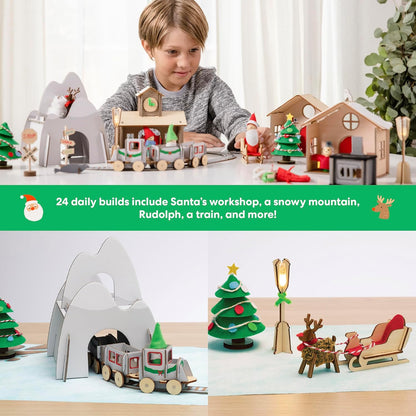 日英美直送 KiwiCo Train Buildable Set Advent Calendar 聖誕倒數日曆 兒童款 聖誕快樂特輯 不參與$900免運 滿$900可加$25免運到順豐站/智能櫃 Christmas Advent Calendars 2026
