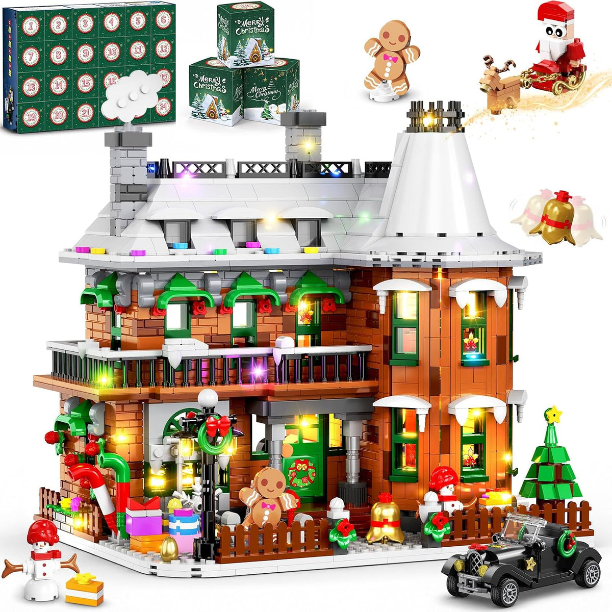日英美直送 LED Gingerbread House Building Sets Advent Calendar 聖誕倒數日曆 大人款/兒童款 聖誕快樂特輯 不參與$900免運 滿$900可加$25免運到順豐站/智能櫃 Christmas Advent Calendars 2026