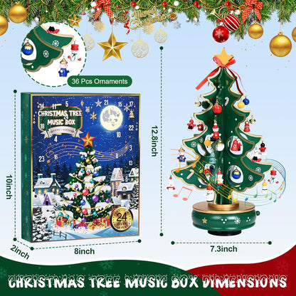 英美直送 Musical Wooden Christmas Tree 聖誕倒數日曆 大人款 聖誕快樂特輯 聖誕倒數日曆A 不參與$900免運 滿$900可加$25免運 Christmas Advent Calendars 2025
