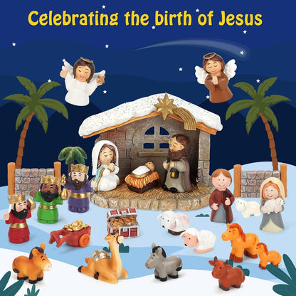 英美直送 Nativity Set 聖誕倒數日曆 兒童款 聖誕快樂特輯 聖誕倒數日曆A 不參與$900免運 滿$900可加$25免運 Christmas Advent Calendars 2025