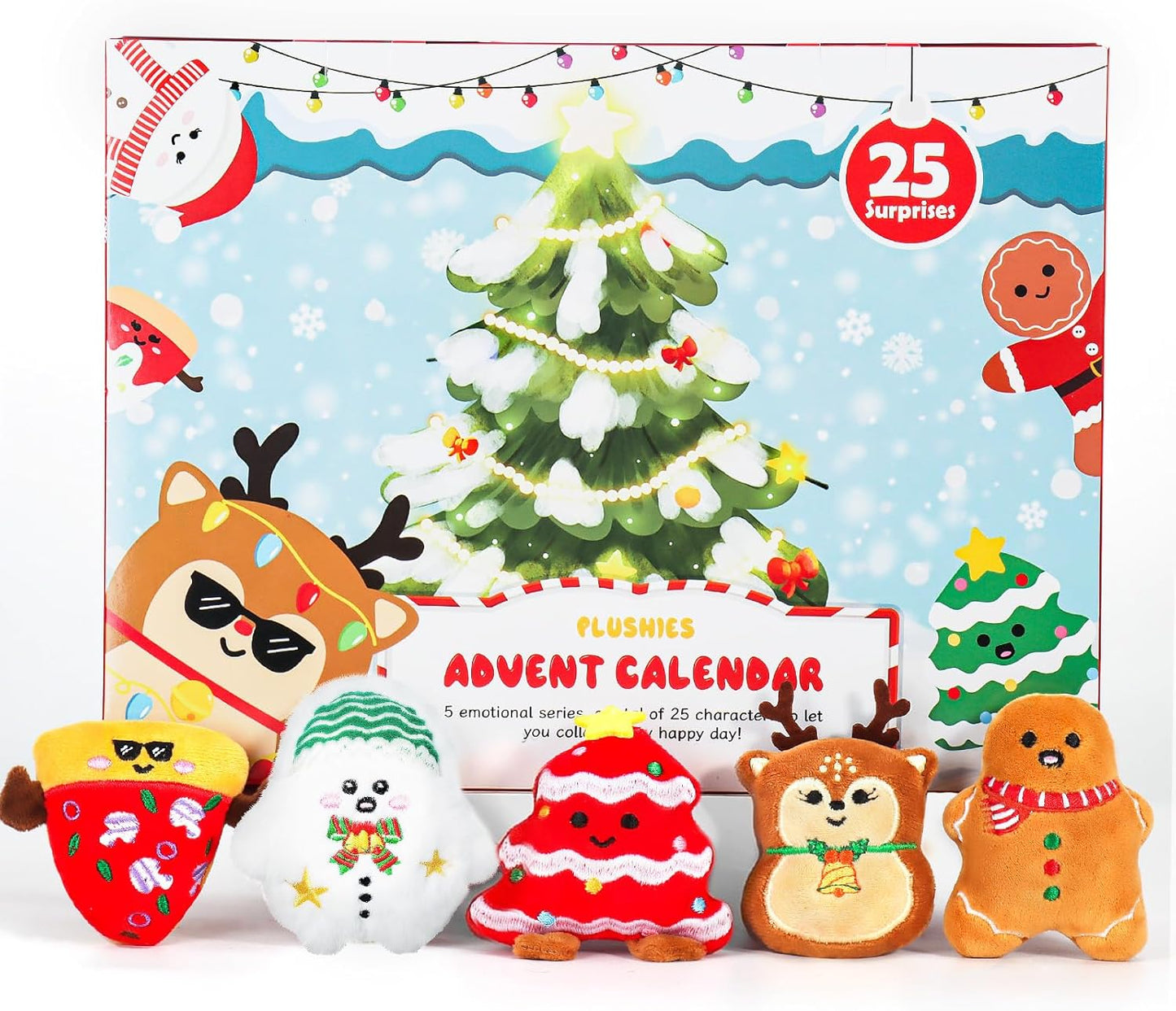 英美直送 Mini Plush Cute Emotional Plushies 聖誕倒數日曆 大人款/兒童款 聖誕快樂特輯 聖誕倒數日曆A 不參與$900免運 滿$900可加$25免運 Christmas Advent Calendars 2025