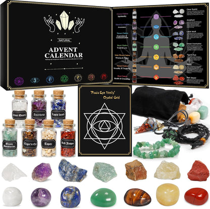 日英美直送 Healing Crystal Natural Gemstone Advent Calendar 聖誕倒數日曆 大人款 聖誕快樂特輯 不參與$900免運 滿$900可加$25免運到順豐站/智能櫃 Christmas Advent Calendars 2026