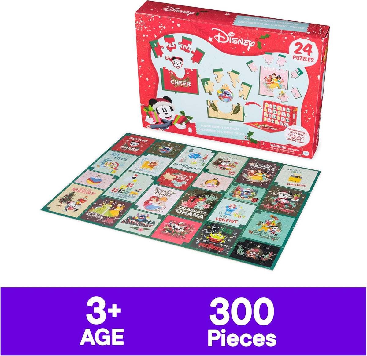 日英美直送 Spin Master Games Disney Puzzle  Advent Calendar 聖誕倒數日曆 大人款/兒童款 聖誕快樂特輯 不參與$900免運 滿$900可加$25免運到順豐站/智能櫃 Christmas Advent Calendars 2026