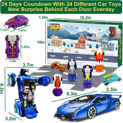 英美直送 Transform Car Robot Toys 聖誕倒數日曆 兒童款 聖誕快樂特輯 聖誕倒數日曆A 不參與$900免運 滿$900可加$25免運 Christmas Advent Calendars 2025