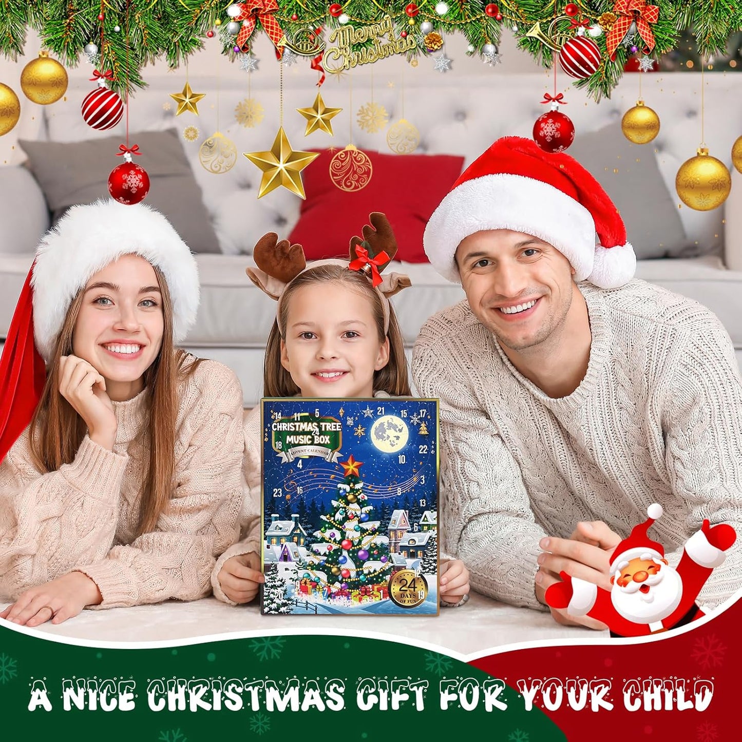 英美直送 Musical Wooden Christmas Tree 聖誕倒數日曆 大人款 聖誕快樂特輯 聖誕倒數日曆A 不參與$900免運 滿$900可加$25免運 Christmas Advent Calendars 2025