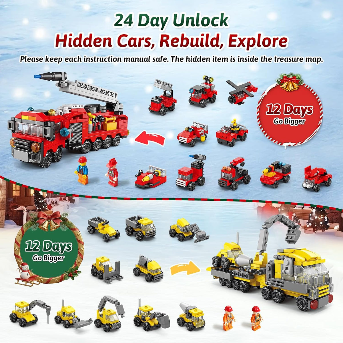 日英美直送 Building Blocks Kit Advent Calendar 聖誕倒數日曆 兒童款 聖誕快樂特輯 不參與$900免運 滿$900可加$25免運到順豐站/智能櫃 Christmas Advent Calendars 2026