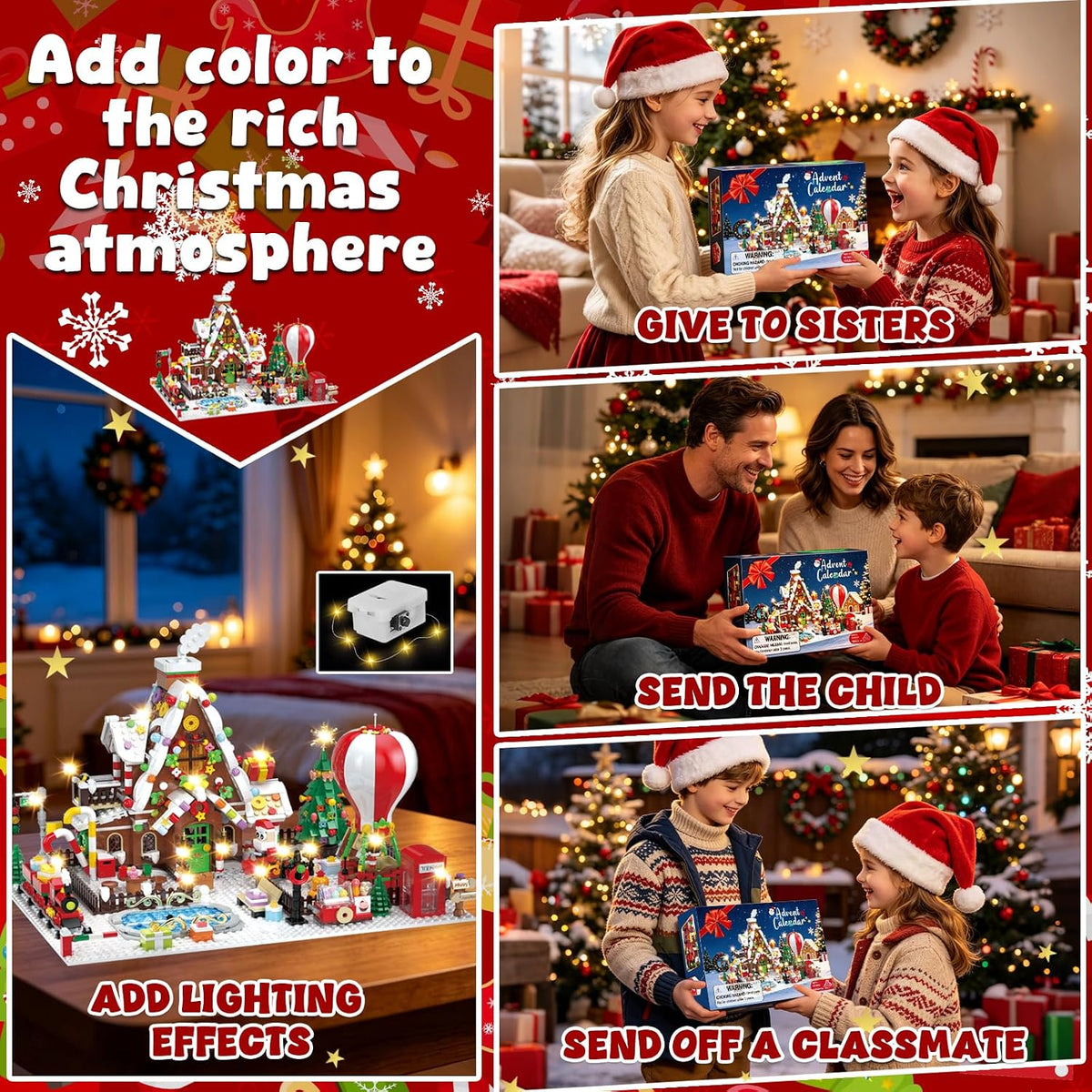 日英美直送 Gingerbread House Building Block Set Advent Calendar 聖誕倒數日曆 大人款/兒童款 聖誕快樂特輯 不參與$900免運 滿$900可加$25免運到順豐站/智能櫃 Christmas Advent Calendars 2026