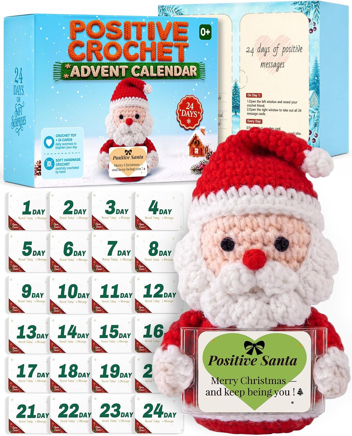 日英美直送 Crochet with 24 Affirmation Cards Advent Calendar 聖誕倒數日曆 大人款/兒童款 聖誕快樂特輯 不參與$900免運 滿$900可加$25免運到順豐站/智能櫃 Christmas Advent Calendars 2026
