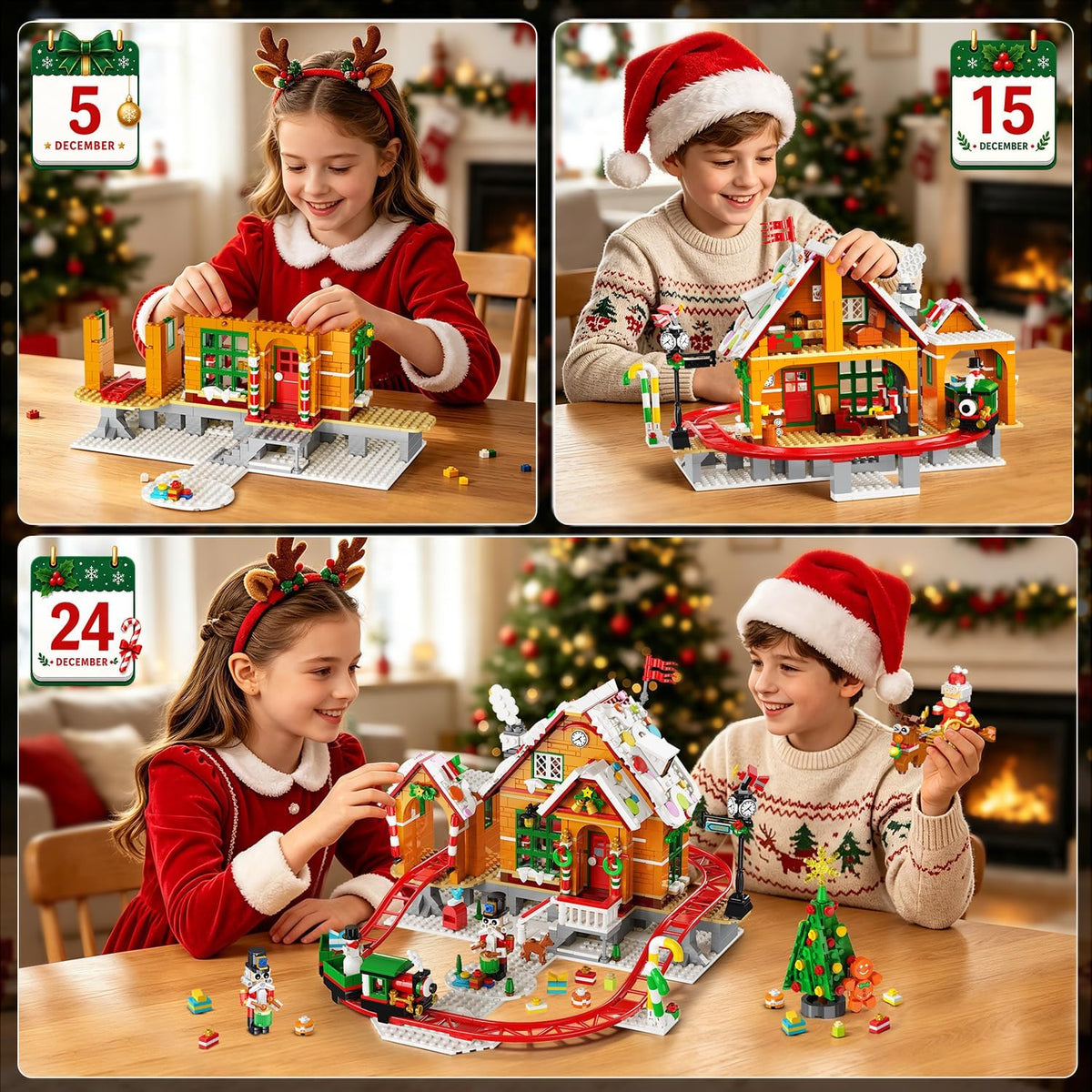 日英美直送 LED Gingerbread House Roller Coaster Building Set Advent Calendar 聖誕倒數日曆 大人款/兒童款 聖誕快樂特輯 不參與$900免運 滿$900可加$25免運到順豐站/智能櫃 Christmas Advent Calendars 2026