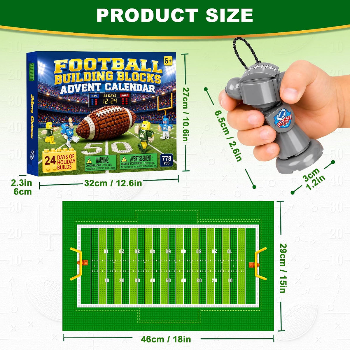 日英美直送 Football  Building Blocks Advent Calendar 聖誕倒數日曆 大人款/兒童款 聖誕快樂特輯 不參與$900免運 滿$900可加$25免運到順豐站/智能櫃 Christmas Advent Calendars 2026