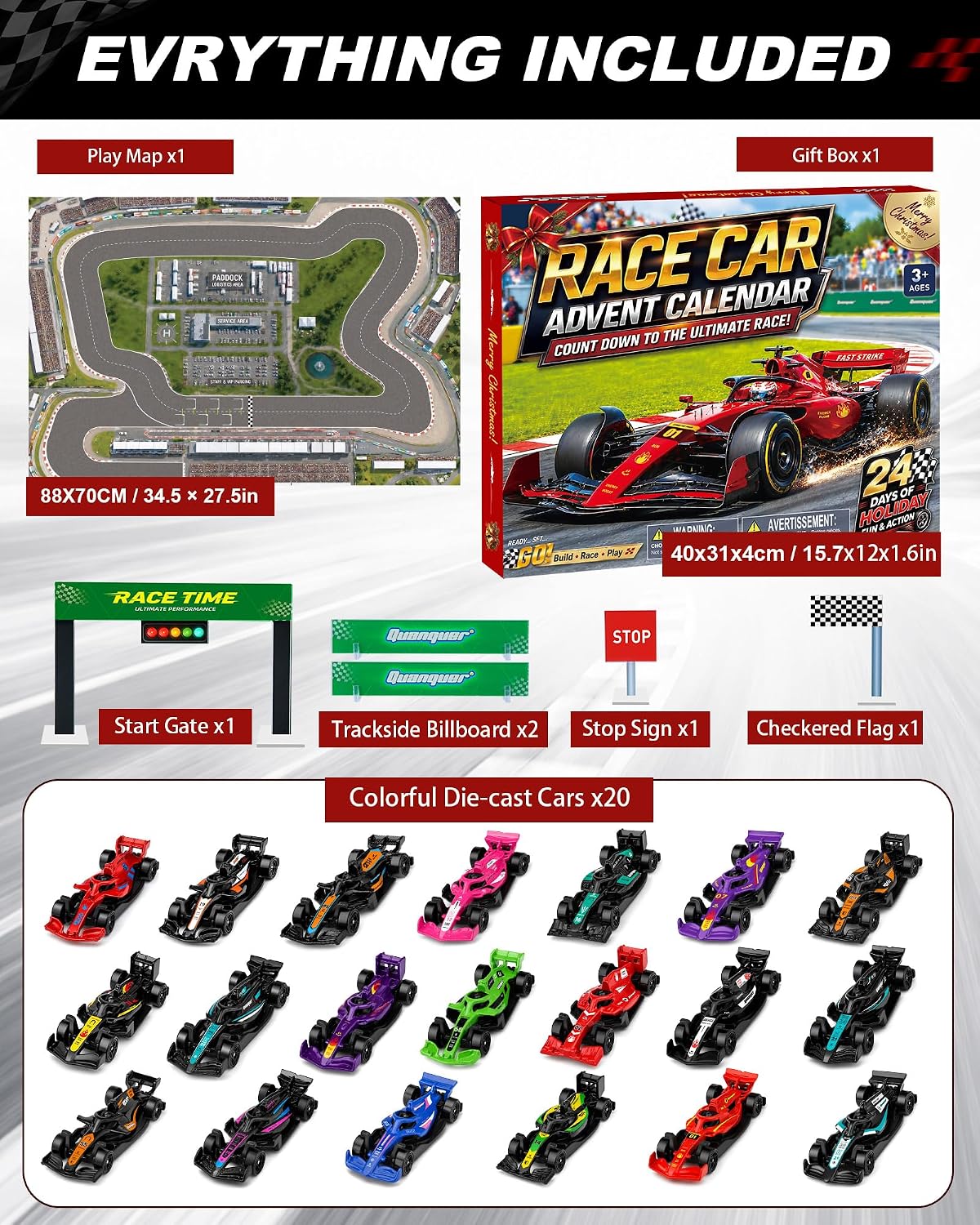日英美直送 Racing Cars Advent Calendar 聖誕倒數日曆 大人款/兒童款 聖誕快樂特輯 不參與$900免運 滿$900可加$25免運到順豐站/智能櫃 Christmas Advent Calendars 2026