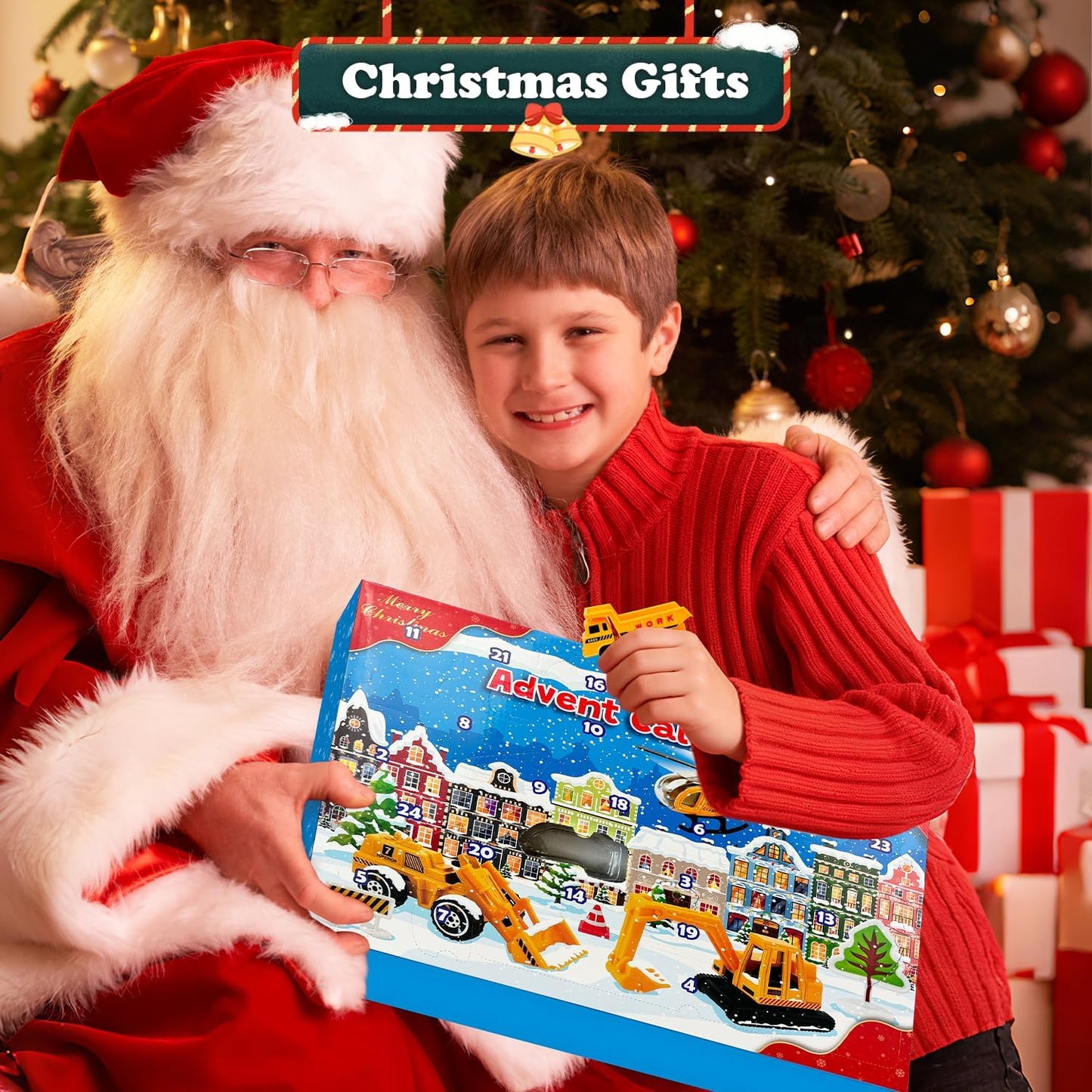 英美直送 Alloy Construction Vehicle Toys Set 聖誕倒數日曆 兒童款 聖誕快樂特輯 聖誕倒數日曆A 不參與$900免運 滿$900可加$25免運 Christmas Advent Calendars 2025
