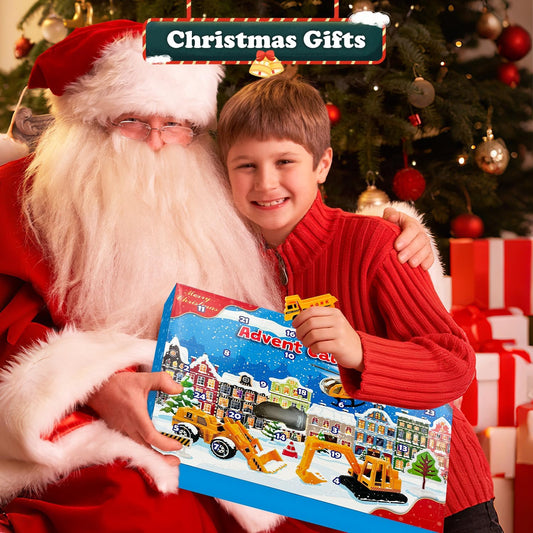 英美直送 Alloy Construction Vehicle Toys Set 聖誕倒數日曆 兒童款 聖誕快樂特輯 聖誕倒數日曆A 不參與$900免運 滿$900可加$25免運 Christmas Advent Calendars 2025