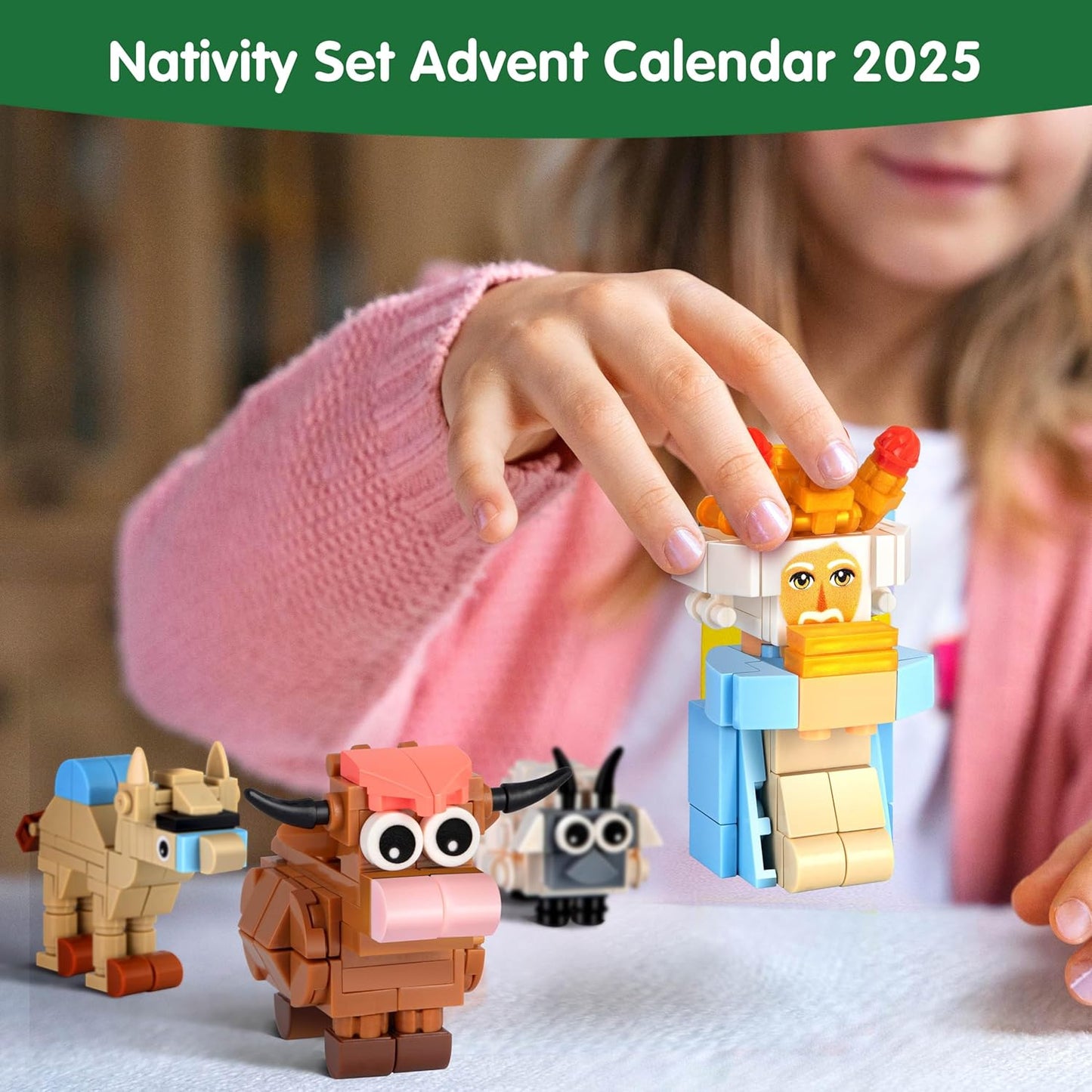 英美直送 Nativity Building Blocks Kits 聖誕倒數日曆 兒童款 聖誕快樂特輯 聖誕倒數日曆A 不參與$900免運 滿$900可加$25免運 Christmas Advent Calendars 2025