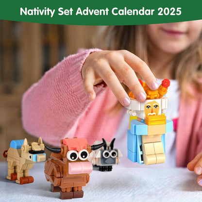英美直送 Nativity Building Blocks Kits 聖誕倒數日曆 兒童款 聖誕快樂特輯 聖誕倒數日曆A 不參與$900免運 滿$900可加$25免運 Christmas Advent Calendars 2025