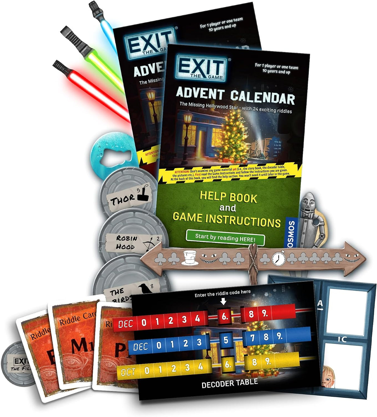 日英美直送 EXIT: The Game - Missing Hollywood Star Advent Calendar 聖誕倒數日曆 兒童款 聖誕快樂特輯 不參與$900免運 滿$900可加$25免運到順豐站/智能櫃 Christmas Advent Calendars 2026