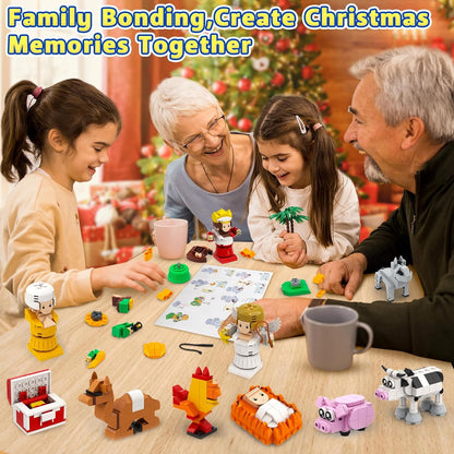 英美直送 Nativity Building Blocks Set 聖誕倒數日曆 兒童款 聖誕快樂特輯 聖誕倒數日曆A 不參與$900免運 滿$900可加$25免運 Christmas Advent Calendars 2025