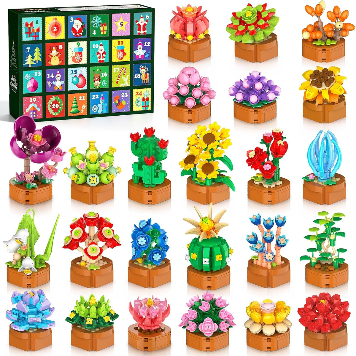 日英美直送 Flowers Botanical Mini Building Set Advent Calendar 聖誕倒數日曆 大人款/兒童款 聖誕快樂特輯 不參與$900免運 滿$900可加$25免運到順豐站/智能櫃 Christmas Advent Calendars 2026