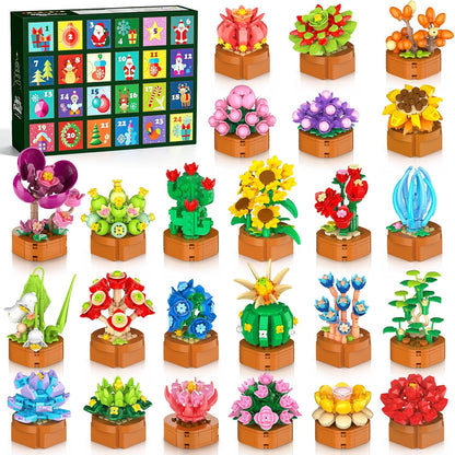 日英美直送 Flowers Botanical Mini Building Set Advent Calendar 聖誕倒數日曆 大人款/兒童款 聖誕快樂特輯 不參與$900免運 滿$900可加$25免運到順豐站/智能櫃 Christmas Advent Calendars 2026