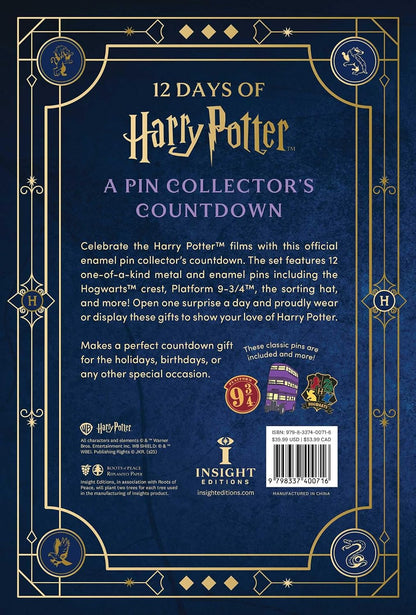 日英美直送 Harry Potter: A Pin Collector's 12 Day Advent Calendar 聖誕倒數日曆 大人款/兒童款 聖誕快樂特輯 不參與$900免運 滿$900可加$25免運到順豐站/智能櫃 Christmas Advent Calendars 2026