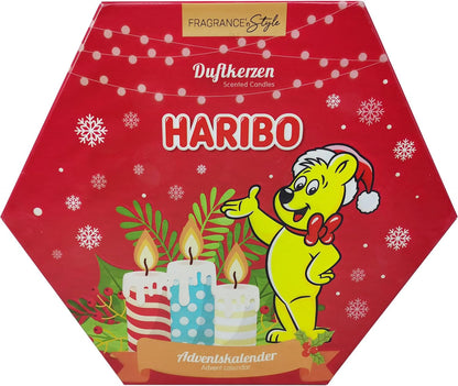 日英美直送 Haribo Scented Candles Advent Calendar 聖誕倒數日曆 大人款 聖誕快樂特輯 不參與$900免運 滿$900可加$25免運到順豐站/智能櫃 Christmas Advent Calendars 2026
