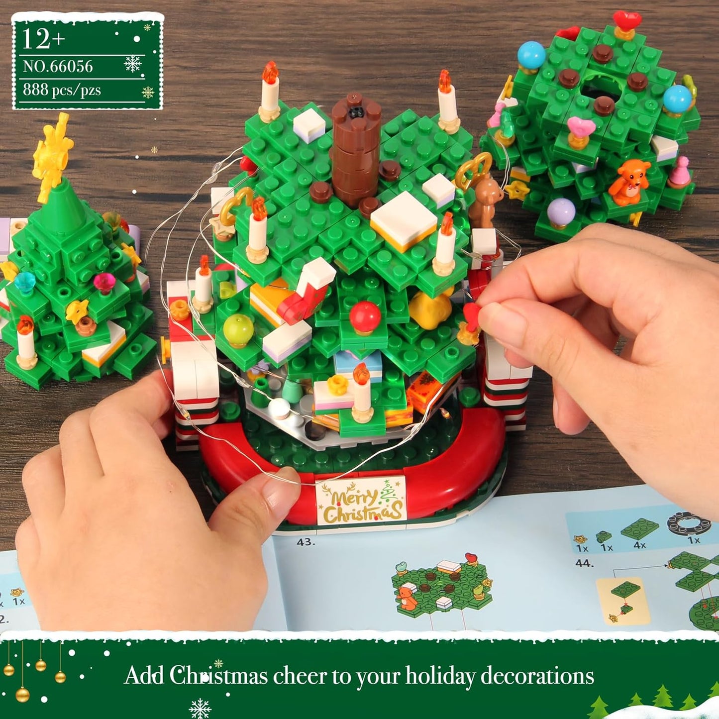英美直送 LED Christmas Tree Building Set 聖誕倒數日曆 大人款/兒童款 聖誕快樂特輯 聖誕倒數日曆A 不參與$900免運 滿$900可加$25免運 Christmas Advent Calendars 2025