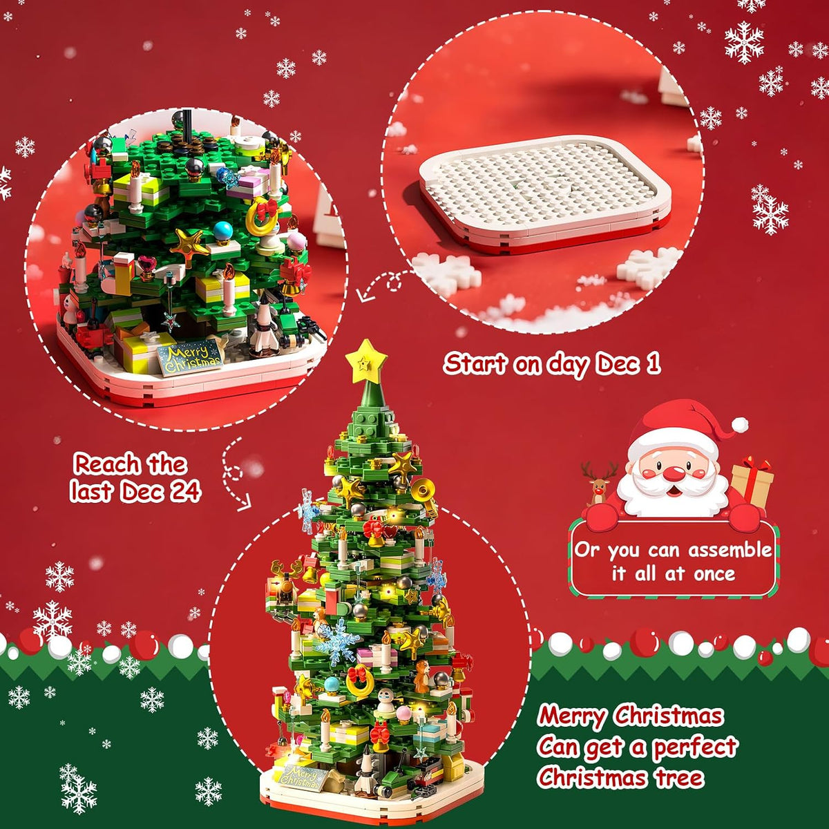 日英美直送 LED Christmas Tree Building Kit Advent Calendar 聖誕倒數日曆 大人款/兒童款 聖誕快樂特輯 不參與$900免運 滿$900可加$25免運到順豐站/智能櫃 Christmas Advent Calendars 2026