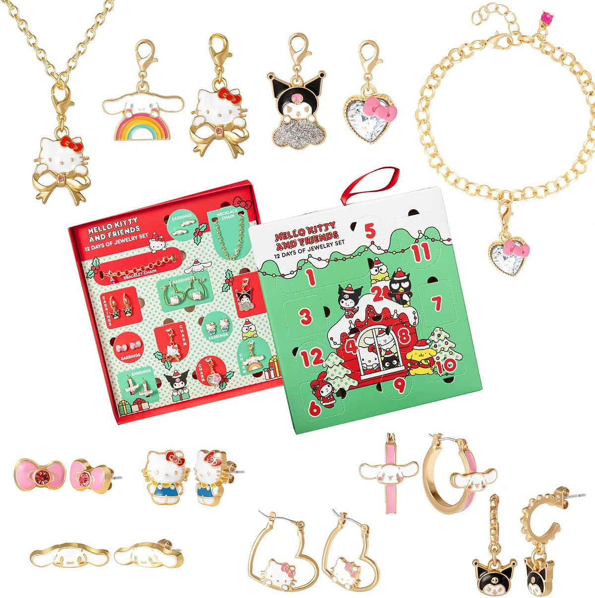 日英美直送 Sanrio Hello Kitty and Friends Jewelry Advent Calendar 聖誕倒數日曆 大人款/兒童款 聖誕快樂特輯 不參與$900免運 滿$900可加$25免運到順豐站/智能櫃 Christmas Advent Calendars 2026