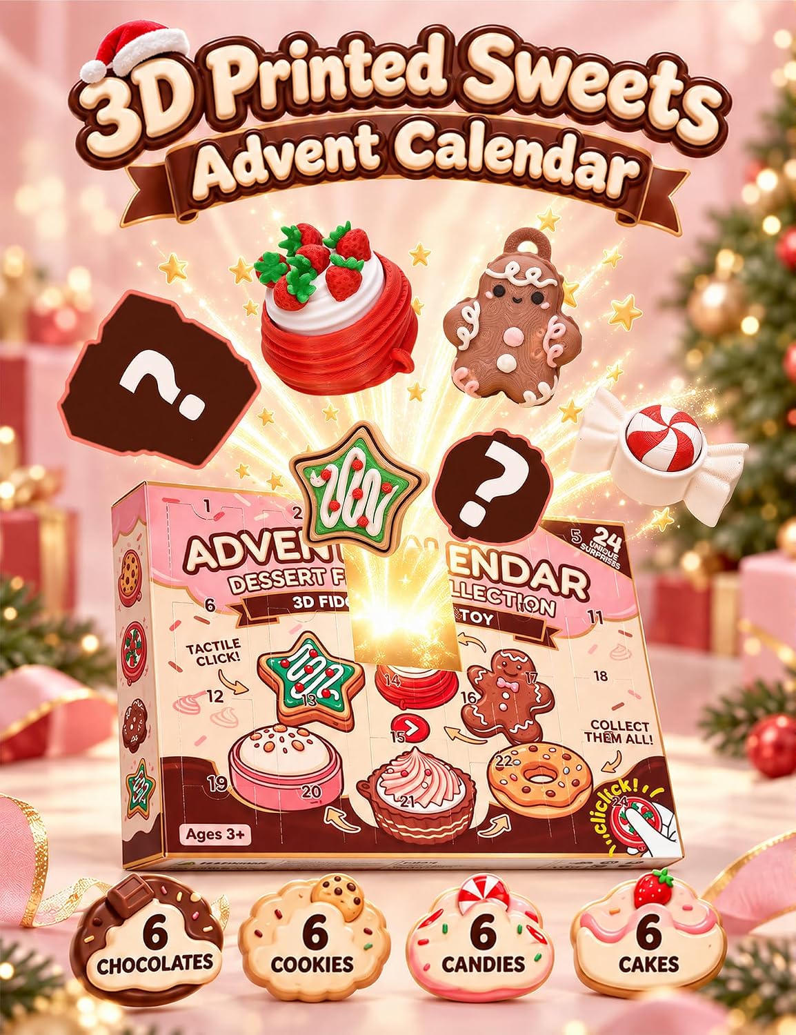 日英美直送 Dessert Clicker  Advent Calendar 聖誕倒數日曆 大人款/兒童款 聖誕快樂特輯 不參與$900免運 滿$900可加$25免運到順豐站/智能櫃 Christmas Advent Calendars 2026