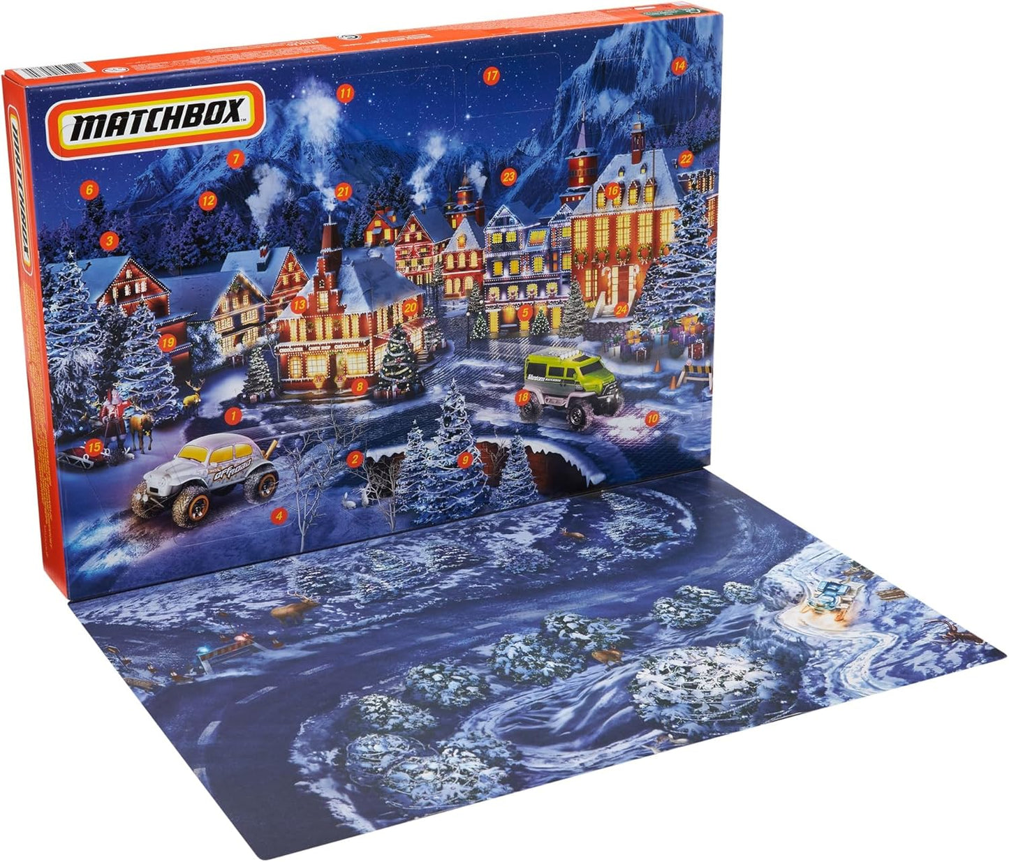 英美直送 Matchbox 聖誕倒數日曆 兒童款 聖誕快樂特輯 聖誕倒數日曆A 不參與$900免運 滿$900可加$25免運 Christmas Advent Calendars 2025