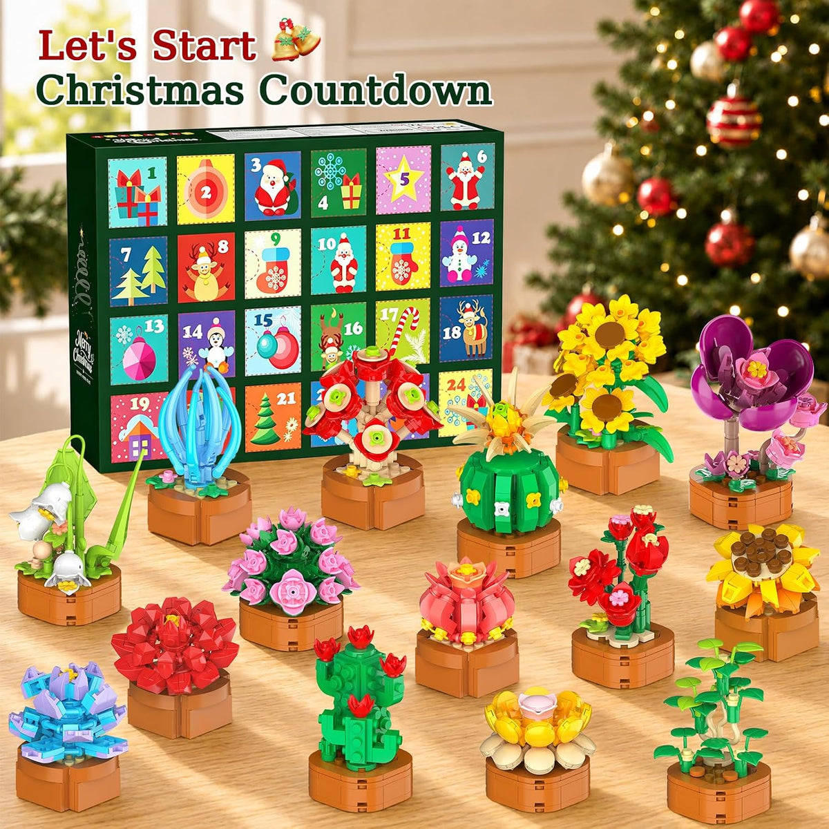 日英美直送 Flowers Botanical Mini Building Set Advent Calendar 聖誕倒數日曆 大人款/兒童款 聖誕快樂特輯 不參與$900免運 滿$900可加$25免運到順豐站/智能櫃 Christmas Advent Calendars 2026