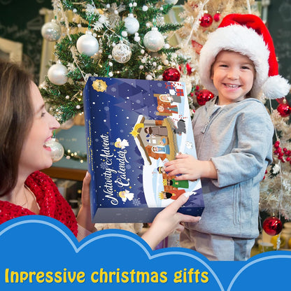 英美直送 Nativity Set 聖誕倒數日曆 兒童款 聖誕快樂特輯 聖誕倒數日曆A 不參與$900免運 滿$900可加$25免運 Christmas Advent Calendars 2025