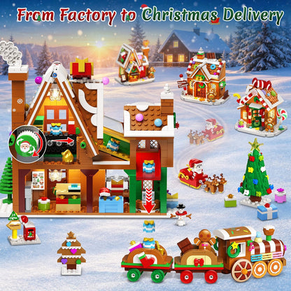 日英美直送 LED Gingerbread House Mini Building Set Advent Calendar 聖誕倒數日曆 大人款/兒童款 聖誕快樂特輯 不參與$900免運 滿$900可加$25免運到順豐站/智能櫃 Christmas Advent Calendars 2026