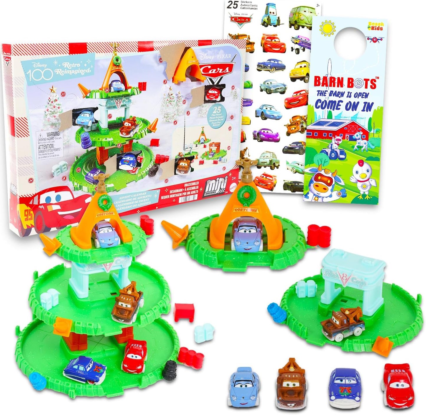 英美直送 Disney Pixar Cars 聖誕倒數日曆 兒童款 聖誕快樂特輯 聖誕倒數日曆A 不參與$900免運 滿$900可加$25免運 Christmas Advent Calendars 2025