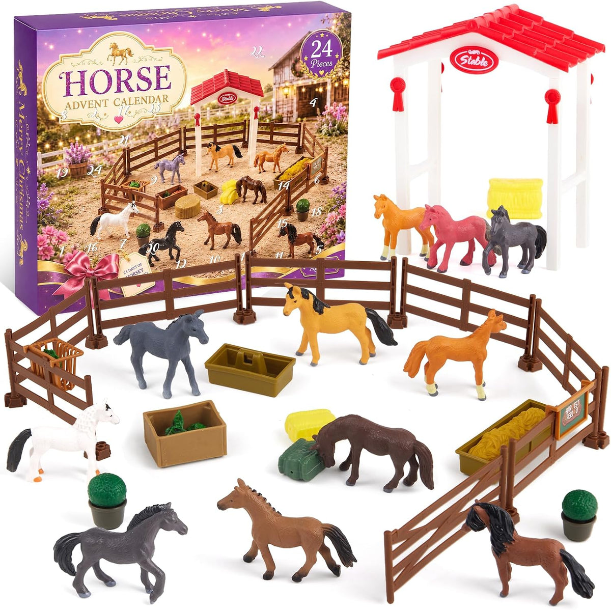 日英美直送 Horse Advent Calendar 聖誕倒數日曆 兒童款 聖誕快樂特輯 不參與$900免運 滿$900可加$25免運到順豐站/智能櫃 Christmas Advent Calendars 2026