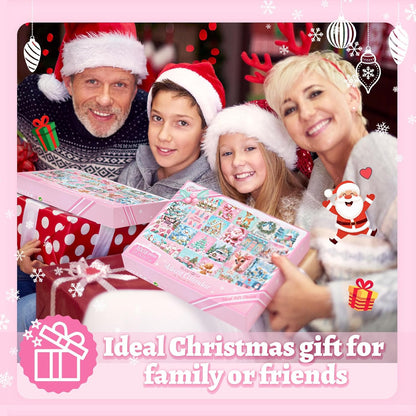 英美直送 Jigsaw Puzzles Pink Xmas 聖誕倒數日曆 大人款/兒童款 聖誕快樂特輯 聖誕倒數日曆A 不參與$900免運 滿$900可加$25免運 Christmas Advent Calendars 2025