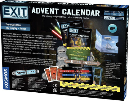 日英美直送 EXIT: The Game - Missing Hollywood Star Advent Calendar 聖誕倒數日曆 兒童款 聖誕快樂特輯 不參與$900免運 滿$900可加$25免運到順豐站/智能櫃 Christmas Advent Calendars 2026