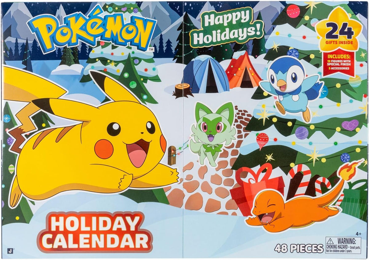 日英美直送 Jazwares Pokemon Battle Figures Advent Calendar 聖誕倒數日曆 兒童款 聖誕快樂特輯 不參與$900免運 滿$900可加$25免運到順豐站/智能櫃 Christmas Advent Calendars 2026
