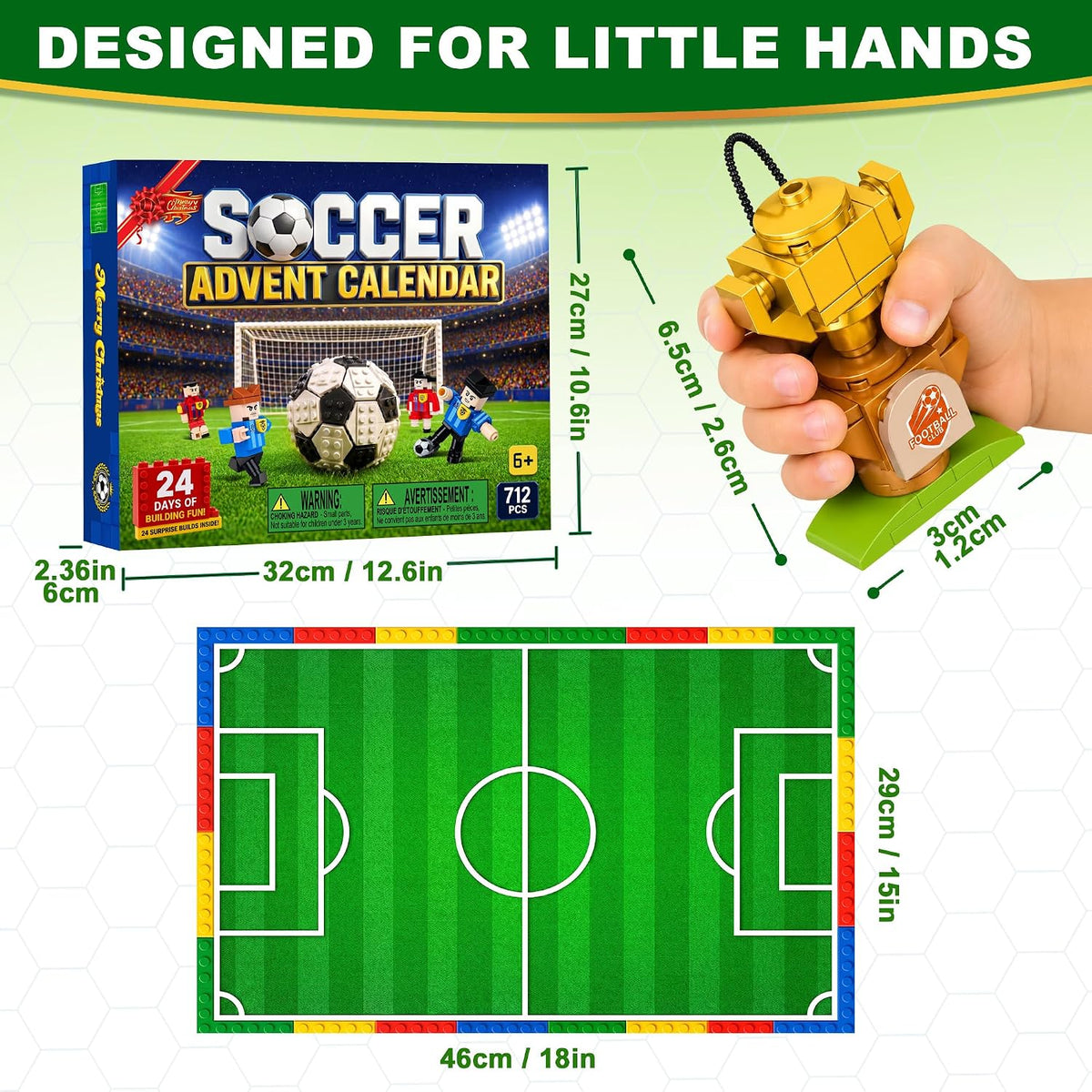 日英美直送 Soccer Building Blocks Advent Calendar 聖誕倒數日曆 大人款/兒童款 聖誕快樂特輯 不參與$900免運 滿$900可加$25免運到順豐站/智能櫃 Christmas Advent Calendars 2026
