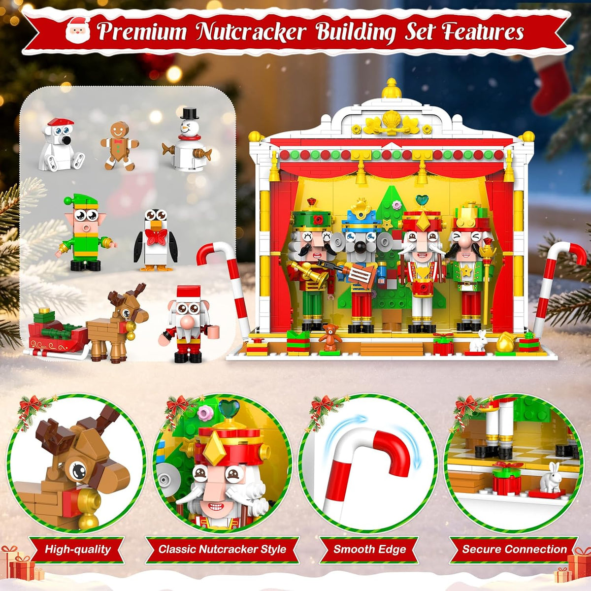 日英美直送 Christmas Nutcrackers Building Set Advent Calendar 聖誕倒數日曆 大人款/兒童款 聖誕快樂特輯 不參與$900免運 滿$900可加$25免運到順豐站/智能櫃 Christmas Advent Calendars 2026