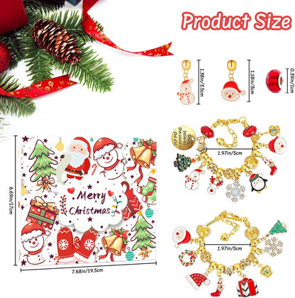 英美直送 DIY Jewelry Making Kit 聖誕倒數日曆 兒童款 聖誕快樂特輯 聖誕倒數日曆A 不參與$900免運 滿$900可加$25免運 Christmas Advent Calendars 2025